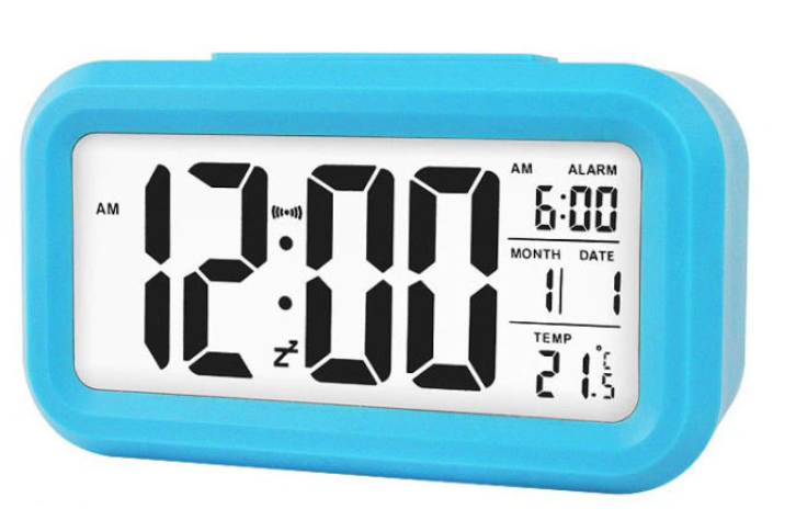 Ceas electronic cu alarma 14cm plastic